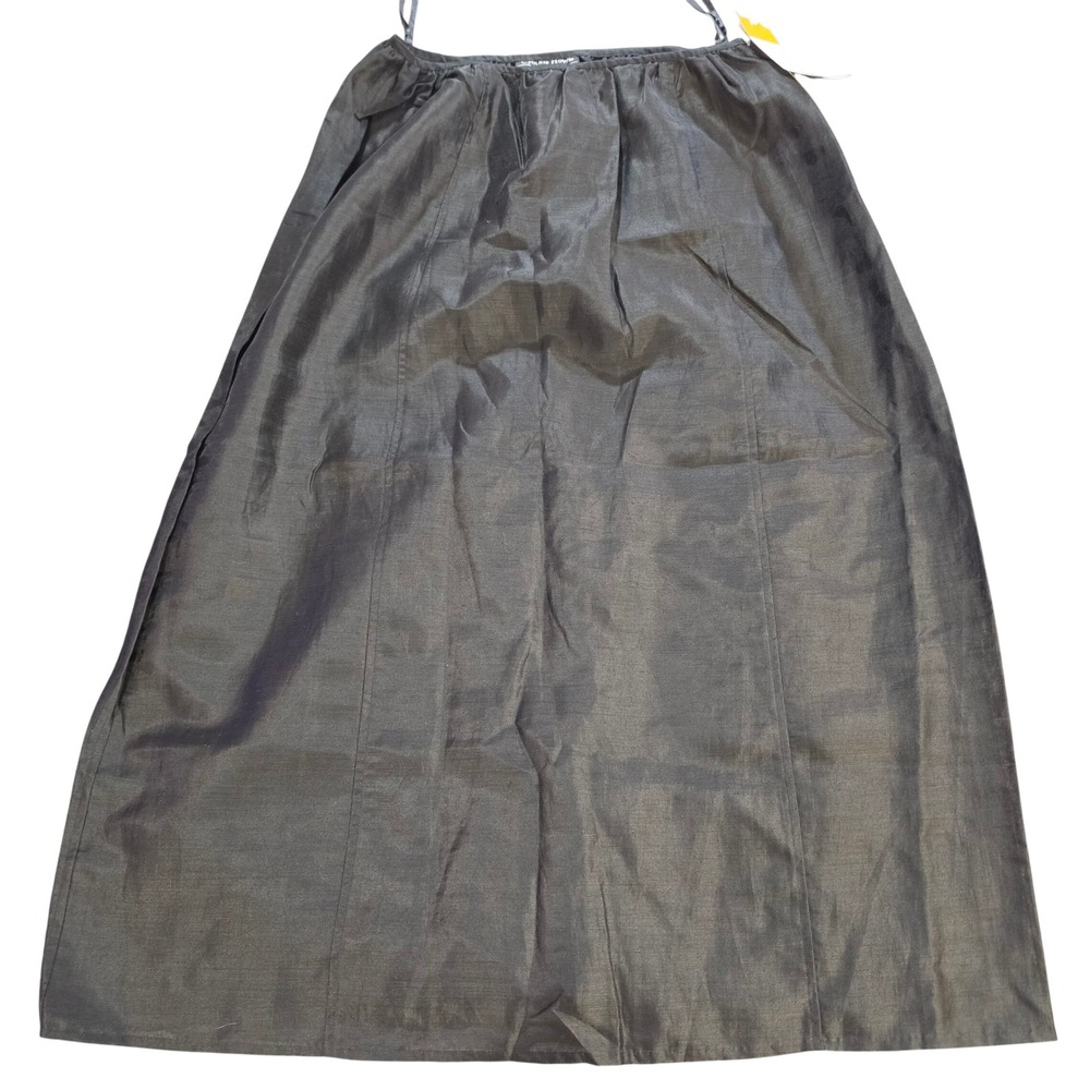Cynthia Howie Maggy Boutique Gray Ramie Blend Midi Skirt Size 10 Style 64103 NWT